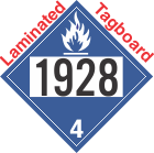 Dangerous When Wet Class 4.3 UN1928 Tagboard DOT Placard
