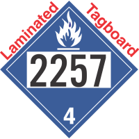 Dangerous When Wet Class 4.3 UN2257 Tagboard DOT Placard