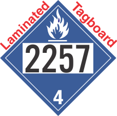 Dangerous When Wet Class 4.3 UN2257 Tagboard DOT Placard