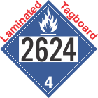 Dangerous When Wet Class 4.3 UN2624 Tagboard DOT Placard