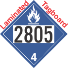 Dangerous When Wet Class 4.3 UN2805 Tagboard DOT Placard