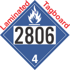 Dangerous When Wet Class 4.3 UN2806 Tagboard DOT Placard