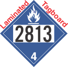 Dangerous When Wet Class 4.3 UN2813 Tagboard DOT Placard