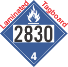 Dangerous When Wet Class 4.3 UN2830 Tagboard DOT Placard