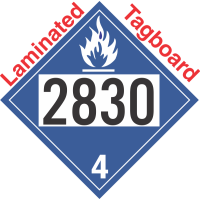 Dangerous When Wet Class 4.3 UN2830 Tagboard DOT Placard