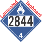 Dangerous When Wet Class 4.3 UN2844 Tagboard DOT Placard