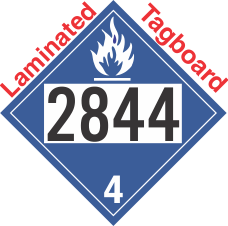 Dangerous When Wet Class 4.3 UN2844 Tagboard DOT Placard