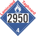 Dangerous When Wet Class 4.3 UN2950 Tagboard DOT Placard