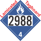 Dangerous When Wet Class 4.3 UN2988 Tagboard DOT Placard