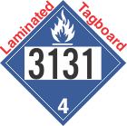 Dangerous When Wet Class 4.3 UN3131 Tagboard DOT Placard
