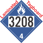 Dangerous When Wet Class 4.3 UN3208 Tagboard DOT Placard