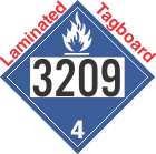 Dangerous When Wet Class 4.3 UN3209 Tagboard DOT Placard