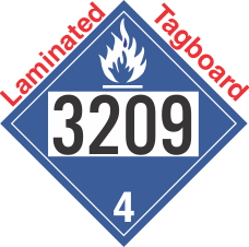 Dangerous When Wet Class 4.3 UN3209 Tagboard DOT Placard