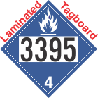 Dangerous When Wet Class 4.3 UN3395 Tagboard DOT Placard