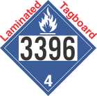 Dangerous When Wet Class 4.3 UN3396 Tagboard DOT Placard