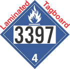 Dangerous When Wet Class 4.3 UN3397 Tagboard DOT Placard