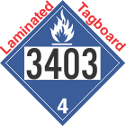 Dangerous When Wet Class 4.3 UN3403 Tagboard DOT Placard