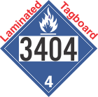 Dangerous When Wet Class 4.3 UN3404 Tagboard DOT Placard