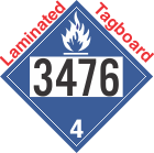 Dangerous When Wet Class 4.3 UN3476 Tagboard DOT Placard