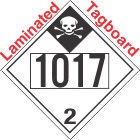 Inhalation Hazard Class 2.3 UN1017 Tagboard DOT Placard