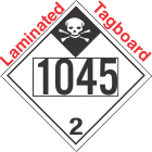 Inhalation Hazard Class 2.3 UN1045 Tagboard DOT Placard