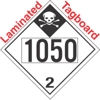 Inhalation Hazard Class 2.3 UN1050 Tagboard DOT Placard