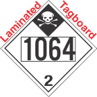 Inhalation Hazard Class 2.3 UN1064 Tagboard DOT Placard