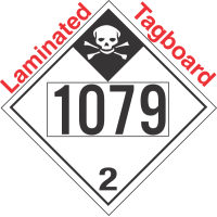 Inhalation Hazard Class 2.3 UN1079 Tagboard DOT Placard