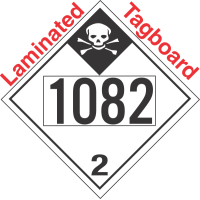 Inhalation Hazard Class 2.3 UN1082 Tagboard DOT Placard