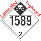 Inhalation Hazard Class 2.3 UN1589 Tagboard DOT Placard
