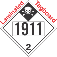 Inhalation Hazard Class 2.3 UN1911 Tagboard DOT Placard