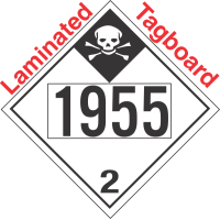 Inhalation Hazard Class 2.3 UN1955 Tagboard DOT Placard