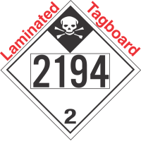 Inhalation Hazard Class 2.3 UN2194 Tagboard DOT Placard