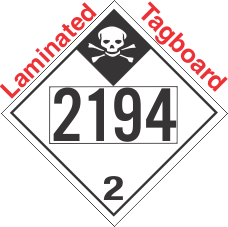 Inhalation Hazard Class 2.3 UN2194 Tagboard DOT Placard