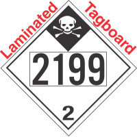 Inhalation Hazard Class 2.3 UN2199 Tagboard DOT Placard