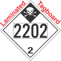 Inhalation Hazard Class 2.3 UN2202 Tagboard DOT Placard