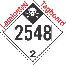 Inhalation Hazard Class 2.3 UN2548 Tagboard DOT Placard