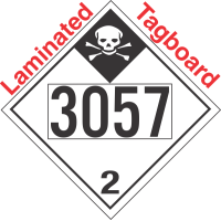 Inhalation Hazard Class 2.3 UN3057 Tagboard DOT Placard