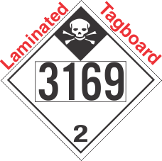 Inhalation Hazard Class 2.3 UN3169 Tagboard DOT Placard