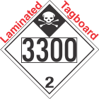 Inhalation Hazard Class 2.3 UN3300 Tagboard DOT Placard
