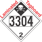 Inhalation Hazard Class 2.3 UN3304 Tagboard DOT Placard