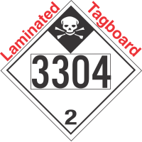 Inhalation Hazard Class 2.3 UN3304 Tagboard DOT Placard