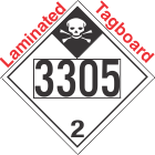 Inhalation Hazard Class 2.3 UN3305 Tagboard DOT Placard