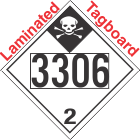 Inhalation Hazard Class 2.3 UN3306 Tagboard DOT Placard