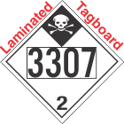 Inhalation Hazard Class 2.3 UN3307 Tagboard DOT Placard