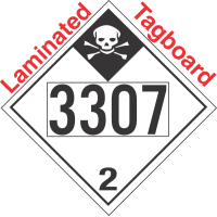 Inhalation Hazard Class 2.3 UN3307 Tagboard DOT Placard