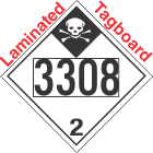 Inhalation Hazard Class 2.3 UN3308 Tagboard DOT Placard