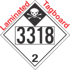 Inhalation Hazard Class 2.3 UN3318 Tagboard DOT Placard