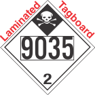Inhalation Hazard Class 2.3 UN9035 Tagboard DOT Placard