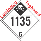 Inhalation Hazard Class 6.1 UN1135 Tagboard DOT Placard